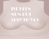 SEXY SLOGAN TOP