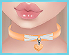 Bow Orange Choker