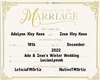 Marriage Cert Sticker