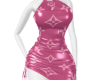 Lv Short Dress pink