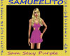 SAM SEXY PURPLE DRESS