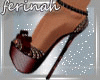 !f Girl eye burgundy red