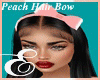 PEACH HAIR BOW ℰ