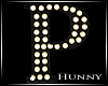 H. Marquee Letter P