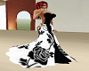 blk/whte wedding dress