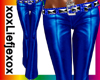 [L] Blue Flare Pants
