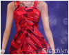 *G* Red Patterned Dress