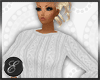 !E Knitted sweater white