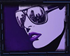 Purple lady art picture