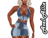 AA Blue Denim Patchwork