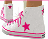 Hot Pink/White Converse