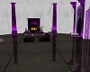 purple and white room