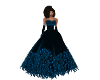 Blue Feather Gown