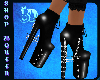 2BQ leather sexy boots