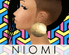 N! Gold Disk Earrings