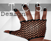 Fishnet gloves