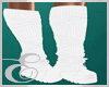 LEG WARMERS BOOTS WHITE
