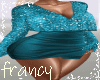 Alma turquoise dress