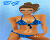 *BG* Blue leopard bikini