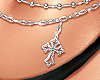 🤍 Cross Belly Chain
