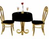 Black Gold Table for 2