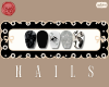 Black Marble Nails