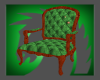 Green Leather Arm Chair