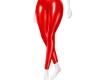 Red leather latex pants