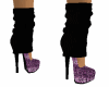 {P}black purple shoes