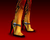 Tribal Flame Skull Boots