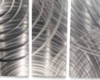 silver abstract wall art