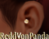 Inner ear studs gold