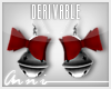 {A} Bow & Bell Earrings