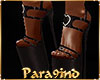 P9)MIA"Brn Leather Heels