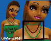 [LM] green/brwn necklace