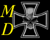 {MD} skull iron cross