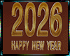 2026 Happy NY 3D Sign G