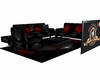 Utube black & red couch