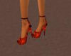 red heel shoes.