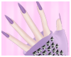 SK|Purple Studded Gloves