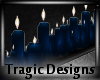 -A- Candle Tray PVC Blue