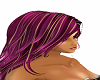 purple rose hair weding
