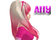 kawaii pink long hair