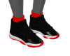 Bred 11s Red Socks (F)