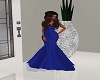 Saphire Blue Gown Slim