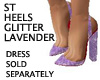 ST HEEL GLITTER LAVENDER