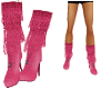 Pink Tassle Boots
