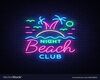 Neon Beach Night