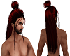 Black Red Long Ponytail