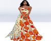 Orange Poppy Gown